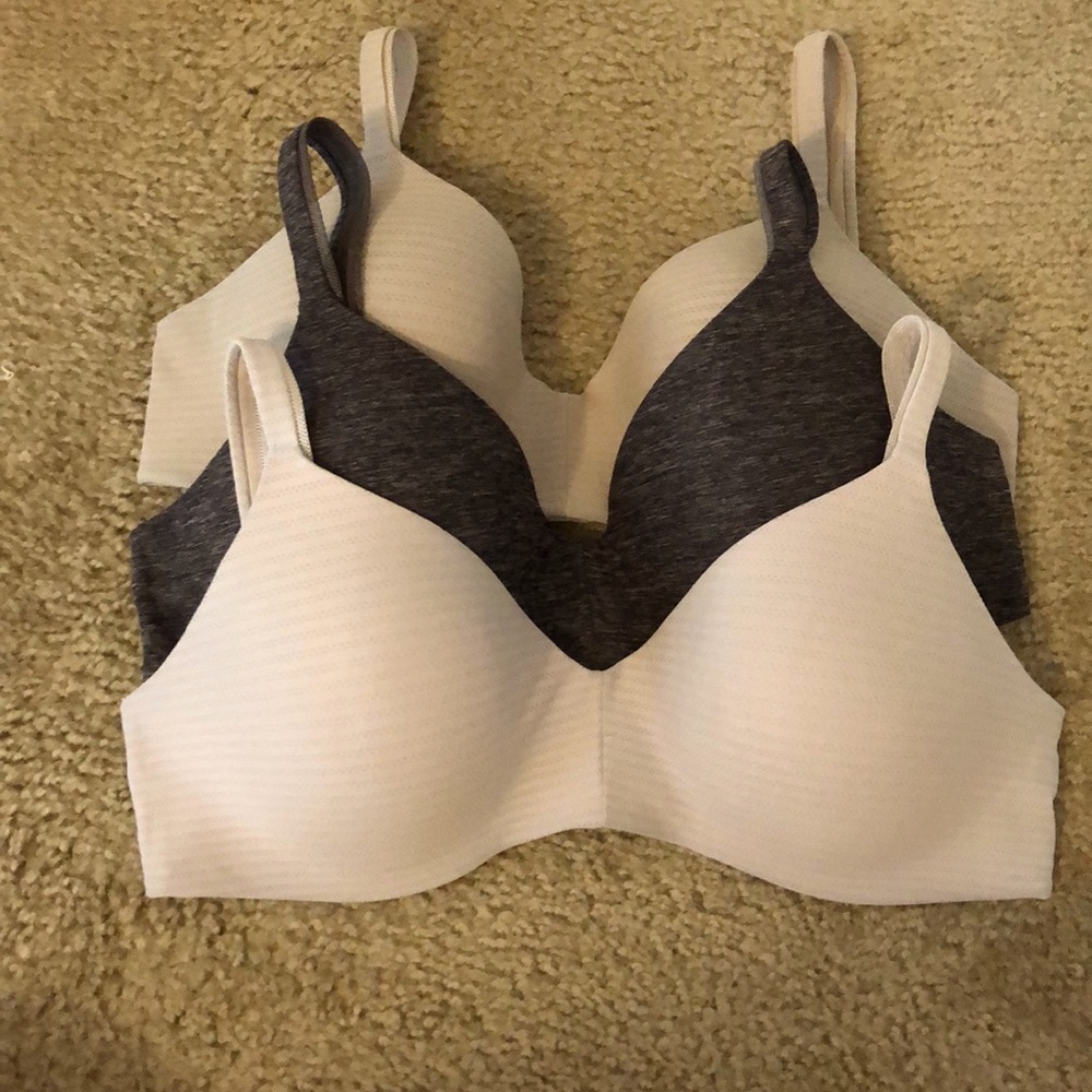 Hanes wireless bras 3 pack
